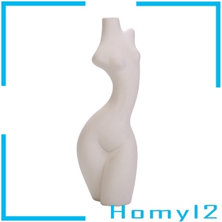 [HOMYL2] Art Flower Vase, Creative Ceramic Human Body Shape Vase, Flower Planter Pot Ornaments Home