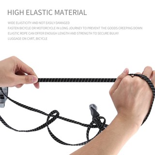 72cm Durable Bike Bicycle Hook Tie Bungee Elastic Cord Luggage Strap Rope