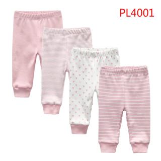 【Hot sale】Newborn Baby Pants Pure Cotton Thin Men and Women Baby Pants（4pcs）