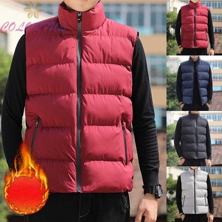 Men's Winter Stand-Up Collar Jacket Warm Plus Size Outerwear Vest