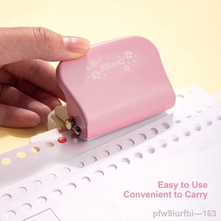 Notebooks & Papers☌㍿◎6 Hole Paper Puncher Handheld Metal Hole Punch for A4 A5 B5 Notebook Scrapbook