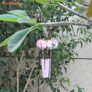 Japan Style Handpaint Sakura Glass Wind Chimes Wind Bells Hanging Decorations (4)