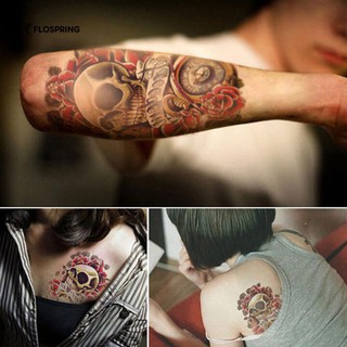 Removable Skull Beauty Buddha Body Art Arm Temporary Tattoo Sticker