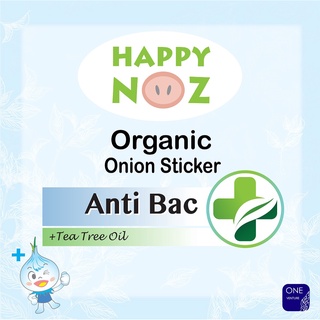 Happy Noz Organic Onion Sticker w/ Anti Bac 6's (2)