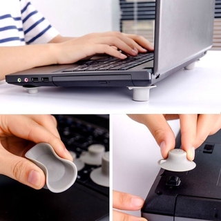 4pcs/lot Laptop Cooling Holder Desk Computer Base Rack Pad PVC Office Table Accessories Cooling Air Exhaust Base Bracket (1)