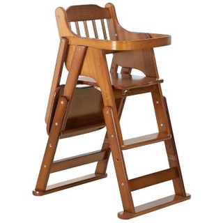 Highchairs Children's Dining Chair Wooden High Chair Dining Table Baby Dining Table and Chair Foldab