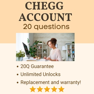 【POST 15-20 QUESTION GUARANTEE】Chegg Account WITH WARRANTY!