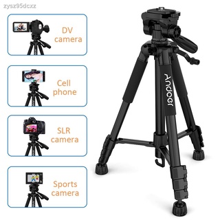 ☽Andoer Lightweight Travel Camera Tripod TTT-663N for Photography Video Shooting Support DSLR SLR Ca