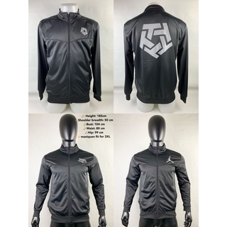 adidas/puma black motorcycle jacket long sleeve coat for men's zipper thin outerwear sport jackets