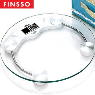Round Digital LCD Tempered Glass Weighing Scale