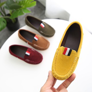 Spring Autumn Kids Shoes Boys PU Leather Loafers 1-9 Years Boys Slip-on Soft Breathable Casual Shoes
