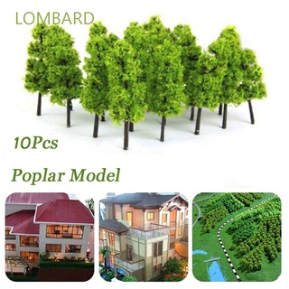 LOMBARD 60mm Trees Toys Miniatures Model Trees Architectural Landscape Scenery Forest 10pcs for Kids Railway Layout/Multicolor