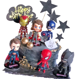 Avengers Marvel Figures Captain America Superhero Hulk Spiderman Model Toys