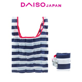 Daiso Foldable Black and White Shopping Bag