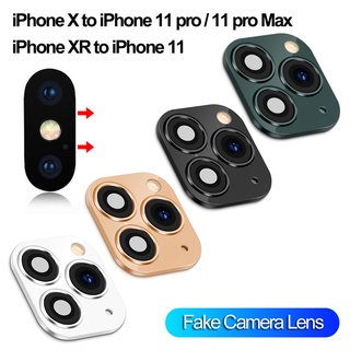Fake Camera Lens Sticker Cover Screen Protector for iPhone XR X Change to