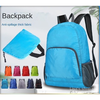 Quality Folding Backpack Large Capacity Waterproof Diamond Lattice Backpack
