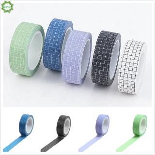 Cod Qipin Kawaii Grid Printed Paper Washi Adhesive Tape for Planner Scrapbooking Masking Sticker