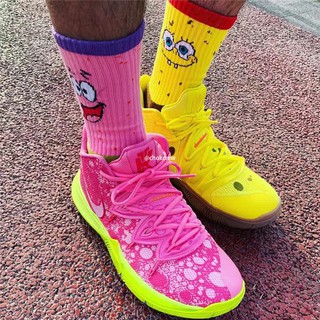 Thicker kyrie SpongeBob 2020 co-branded Basketball socks high quality (2)