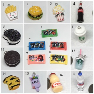Resin food charms #1 (for keychain, mobile strap) (2)