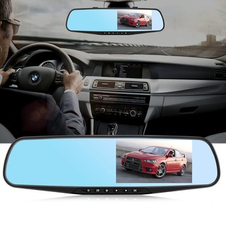 QCY A70 4.3 Inch Dual Lens Rearview Mirror Dash Cam (5)