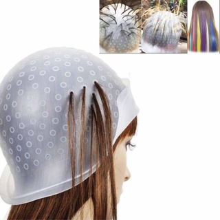 Highlighting Cap Rubber Frosting Cap with Hook Hair Accessories(Random Color) Hair Tools