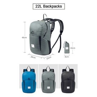 【spot goods】№₪Naturehike Outdoor Travel Bag 18L / 22L Foldable Hiking Backpack Ultralight Portable B