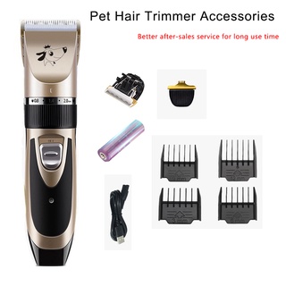 Electric Pet Hair Trimmer Accessories Dog Cat Hair Shaver Low-noise Razor Grooming Fur Clippers Rechargeable Shaver Set Accessories