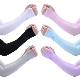 (READY STOCK) Unisex Korea Outside Stretch Sport Sunscreen gloves cuff Protection Sleeve Hand Covers Arm Sleeves UV Protection Cooling Arm Long Sleeves Cooler Cover Sun Block Protect Arm Hands Skin Golf Hiking Cycling Camping Outdoor Activities