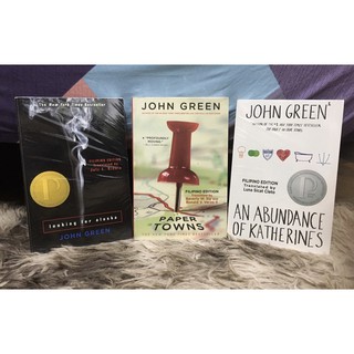 ❗️SALE❗️Paper Towns, An Abundance of Katherines, Looking for Alaska by John Green (Tagalog Version)