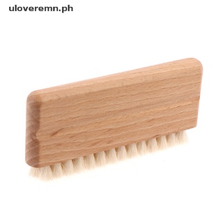 【uloveremn】 LP Vinyl Record Cleaning Brush Anti-static Goat Hair Wood Handle Brush Cleaner [PH]