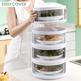 【spot】 3/4/5 Layer Food Storage Cover Multilayer Sliding Door Dish Cover Insulation Food Cover Anti-