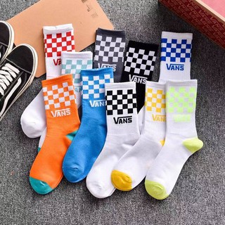 VANS Cotton high-top sweat-absorbent sports socks