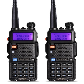 2Pcs BaoFeng UV-5R Walkie Talkie VHF/UHF136-174Mhz&400-520Mhz Dual Band Two way radio Baofeng uv 5r