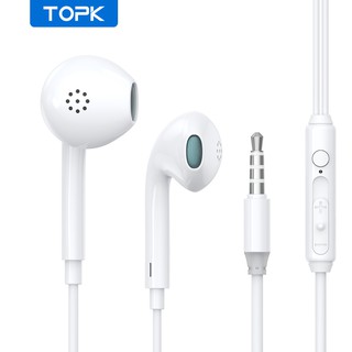 TOPK F20 Noise Isolating In-Ear Earphones Headphones With Microphone And Volume Control