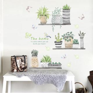 YYDD Pastoral Garden Plant Wall Stickers