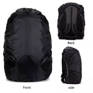 【ReadyStock inPH】Black Backpack Waterproof Rainproof Dust Rain Ash Bag Cover Travel Hiking Backpack