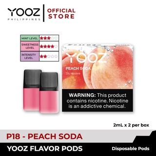 ◐Yooz Flavor Pods 2ml x 2 - Peach Soda