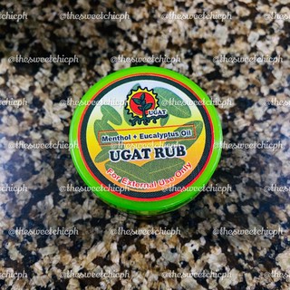 Ugat Rub Pain Reliever in Yellow Ginger (Menthol + Eucalyptus Oil) in Color Green Tub 35g