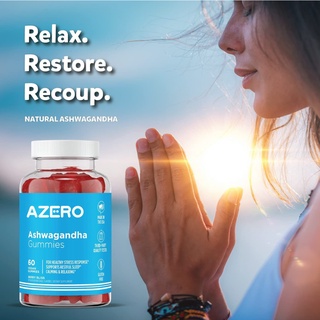 Azero 100% Original Ashwagandha Gummies and Sleep Aid Relax Vitamin D Supplements (1)