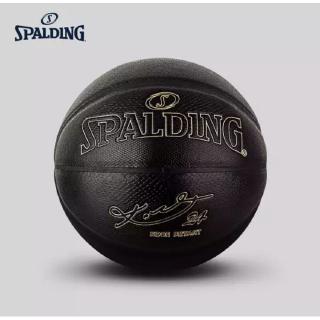 New Arrival Spaldings Black Basketball Ball Adult Training Ball Size 7 Basketball Official Approved Match Ball Men's PU Basketball Indoor/outdoor Traning Ball