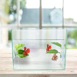 ❤tamymy❤Hammock Betta Fish Rest Spawning Double-Layered Ornamental Artificial Leaf Bed (6)