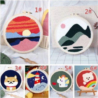DIY handmade embroidery wool embroidery material package