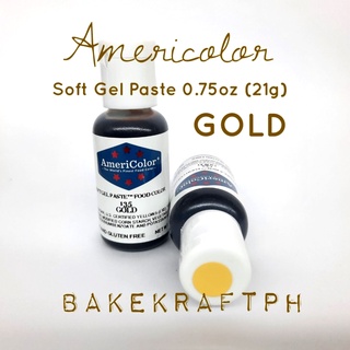 GOLD - AmeriColor Soft Gel Paste 0.75oz (21g)