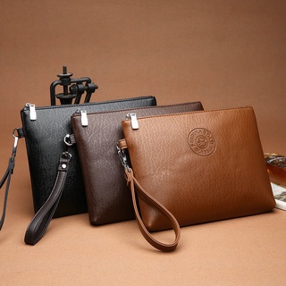 Men 's handbag soft leather tex Men's Clutch soft leather Large Capacity Clutch Bag Irro