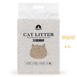 CAT FOODCAT BOX▲❀ﺴCat Litter 6L Pure natural healthy plant tofu cat litter Food Grade Plant Tofu Res