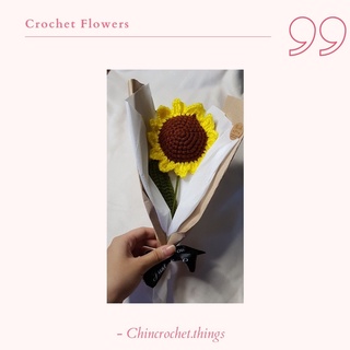 Crochet Sunflower /Crochet tulips/Crochet lavender/ Crochet bouquet/Crochet daisy (READ DESCRIPTION)