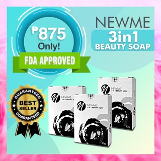 NewMe Soap 3 in 1 Whitening Beauty Soap Whitening Anti-aging Firming Acne Scars Set of 3/5/10 Soap