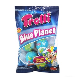 Trolli Blue Planet Gummy Candy Gluten Free 3 sweet planet 75grams