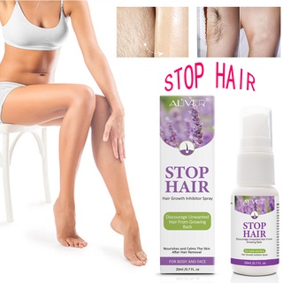 Natural non-irritating hair growth inhibitor spray suitable for underarms, legs and body 20ml