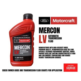 Mercon LV Automatic Transmission Fluid